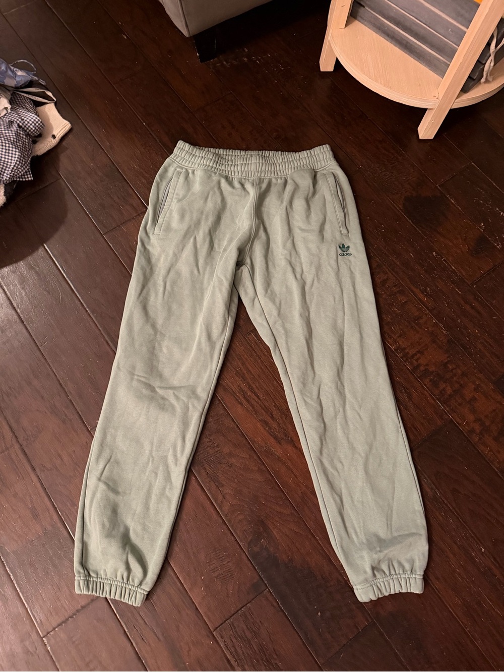 Adidas Trefoil Essentials French Terry Jogger Pants Women’s Large Green